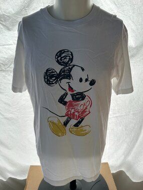Uniqlo Mickey Mouse Disney Men's White T Shirt Size XL